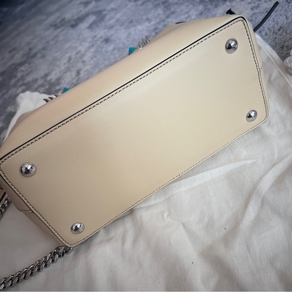 Fendi DotCom Faces Convertible Small Yellow Satchel - Picture 9 of 12